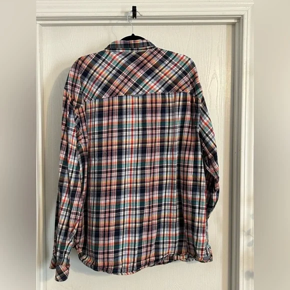 Akoo Men’s Casual plaid button up size 4XL - Picture 5 of 5
